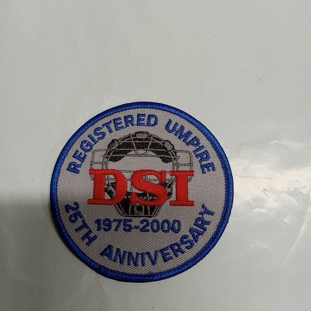 DSI 1975 -2000 Registered Umpire 25th Anniversary  Patch